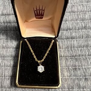 Vintage Premium Designs “Bedazzled” Cubic Zirconia pendant on 18” chain